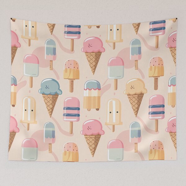 Item preview, Ice cream seamless pattern designed and sold by Haji  Kamora.