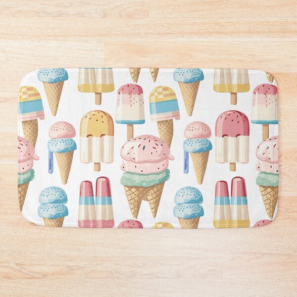 Item preview, Ice cream seamless pattern designed and sold by Haji  Kamora.
