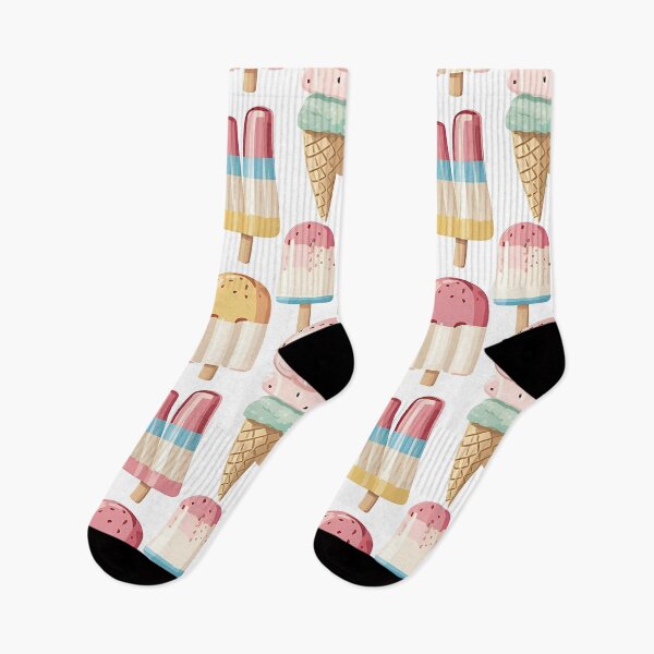 Item preview, Ice cream seamless pattern designed and sold by Haji  Kamora.