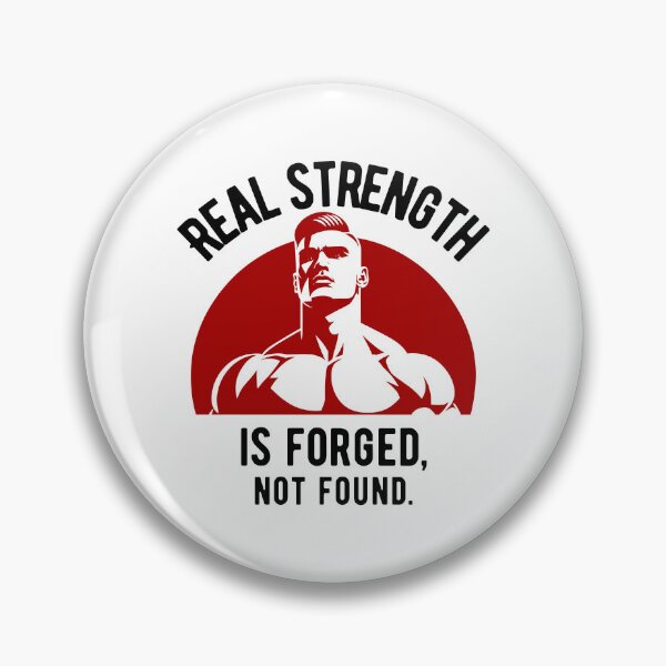Item preview, Real strength is forged, not found. - proud pose red designed and sold by Weknes.