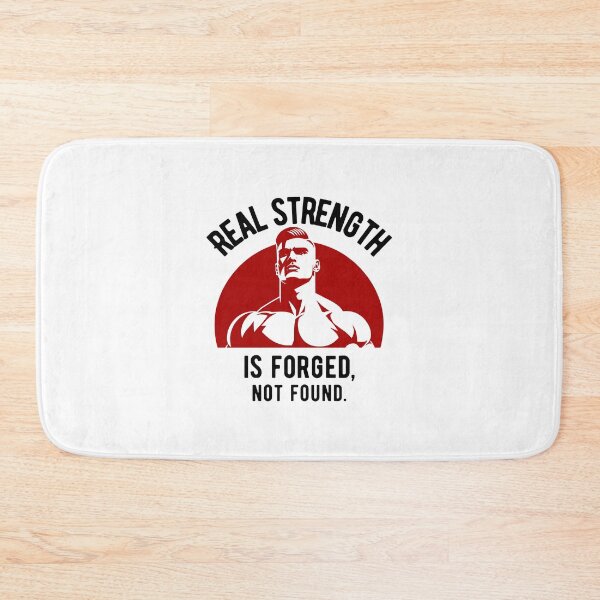 Item preview, Real strength is forged, not found. - proud pose red designed and sold by Weknes.