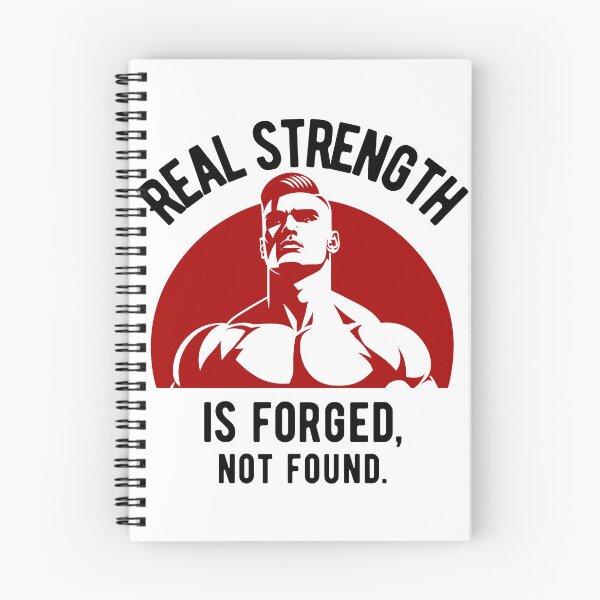 Item preview, Real strength is forged, not found. - proud pose red designed and sold by Weknes.