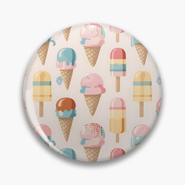 Item preview, Ice cream seamless pattern designed and sold by Haji  Kamora.