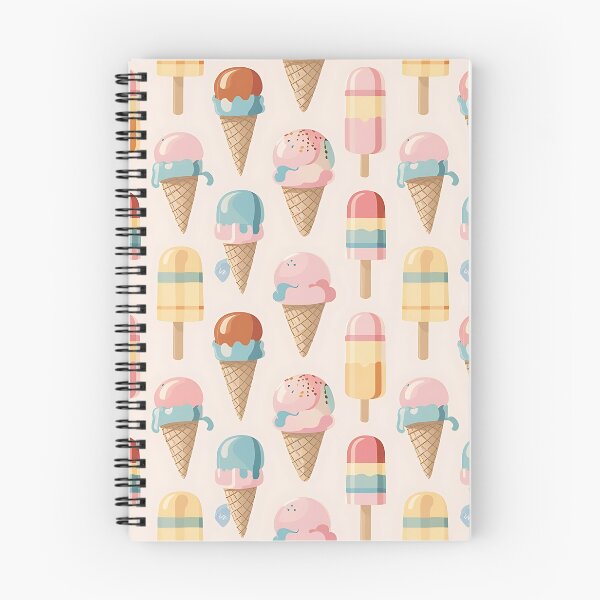 Item preview, Ice cream seamless pattern designed and sold by Haji  Kamora.