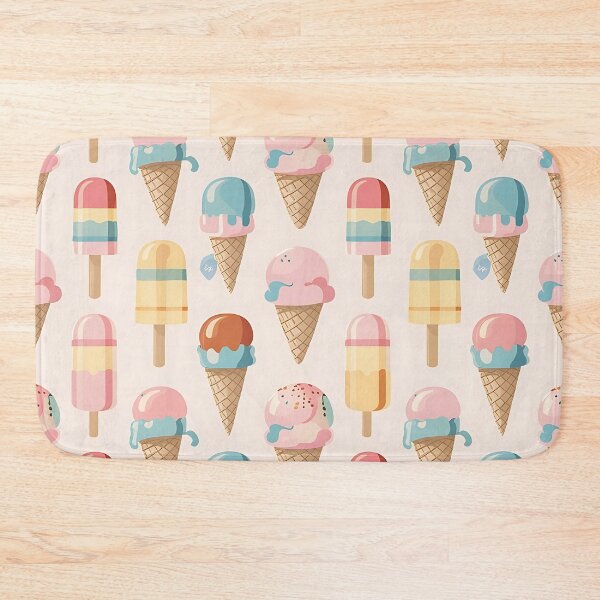 Item preview, Ice cream seamless pattern designed and sold by Haji  Kamora.
