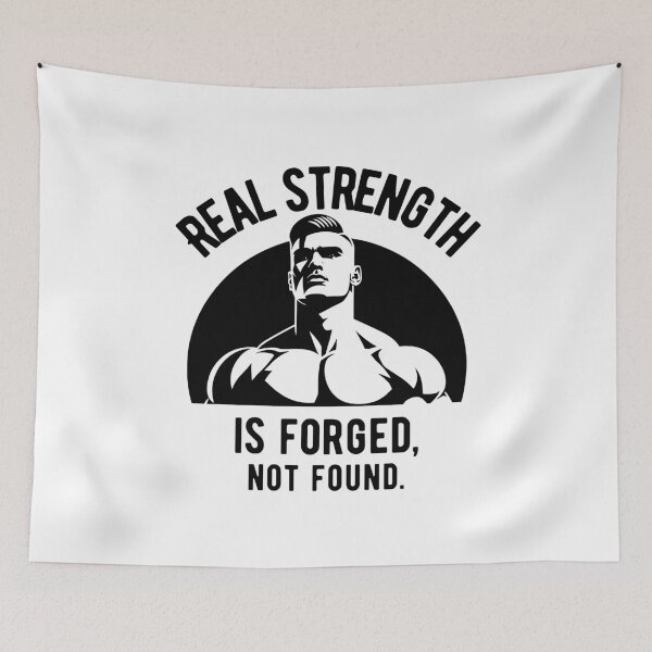 Item preview, Real strength is forged, not found. - proud pose designed and sold by Weknes.