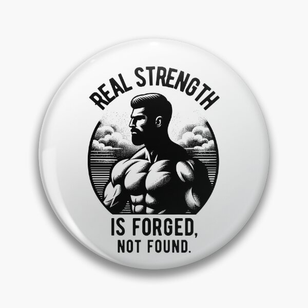 Item preview, Real strength is forged, not found. - sunset black designed and sold by Weknes.