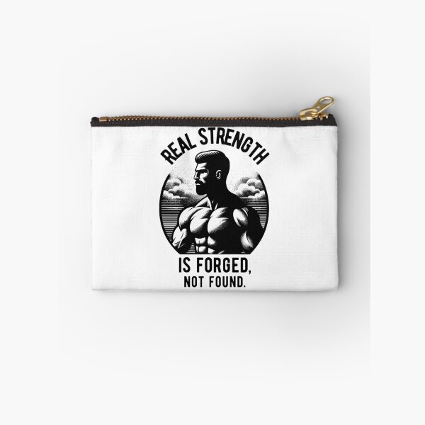 Item preview, Real strength is forged, not found. - sunset black designed and sold by Weknes.