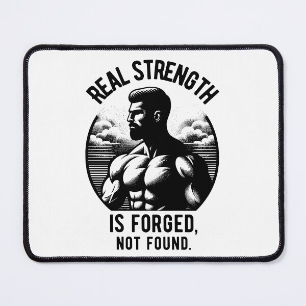 Item preview, Real strength is forged, not found. - sunset black designed and sold by Weknes.
