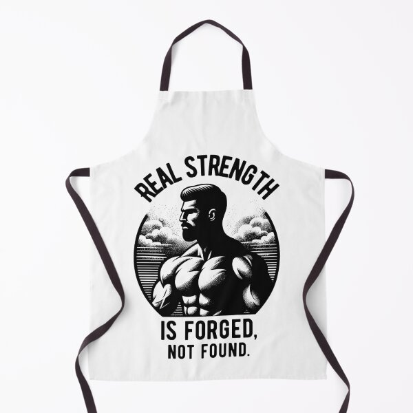 Item preview, Real strength is forged, not found. - sunset black designed and sold by Weknes.