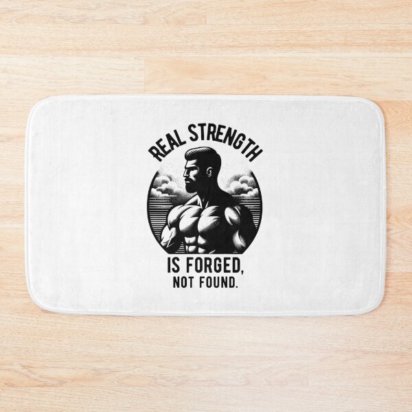 Item preview, Real strength is forged, not found. - sunset black designed and sold by Weknes.