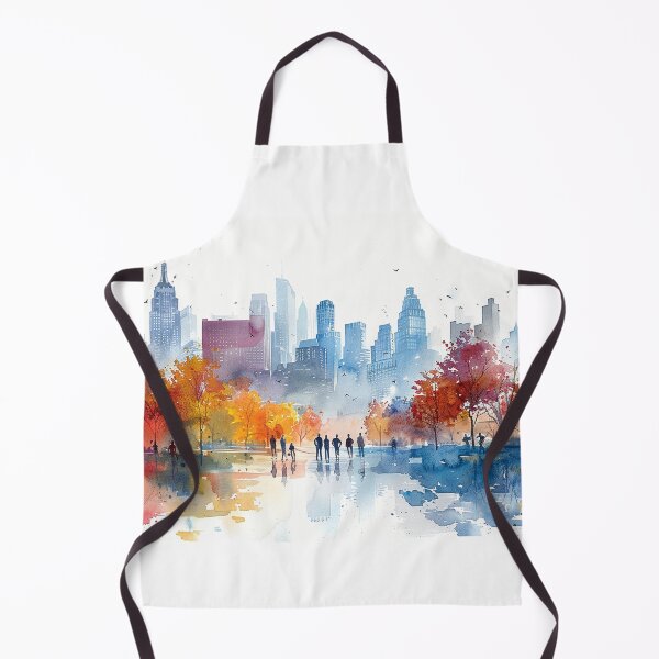 Item preview, Morning Run & Walk Scene | Hand-Painted Art Print designed and sold by Mr-whiteBG.