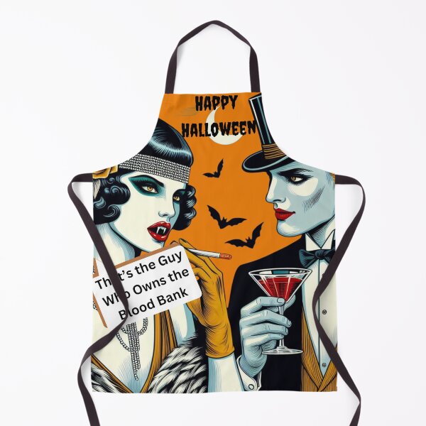 Item preview, The Guy Who Owns The Blood Bank Pop Art Halloween Vampire Retro Whimsical designed and sold by Wolvescreate.