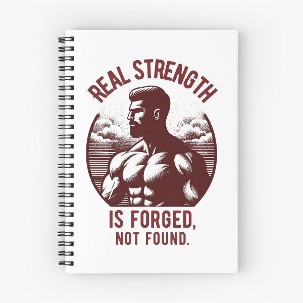 Item preview, Real strength is forged, not found. - sunset red designed and sold by Weknes.