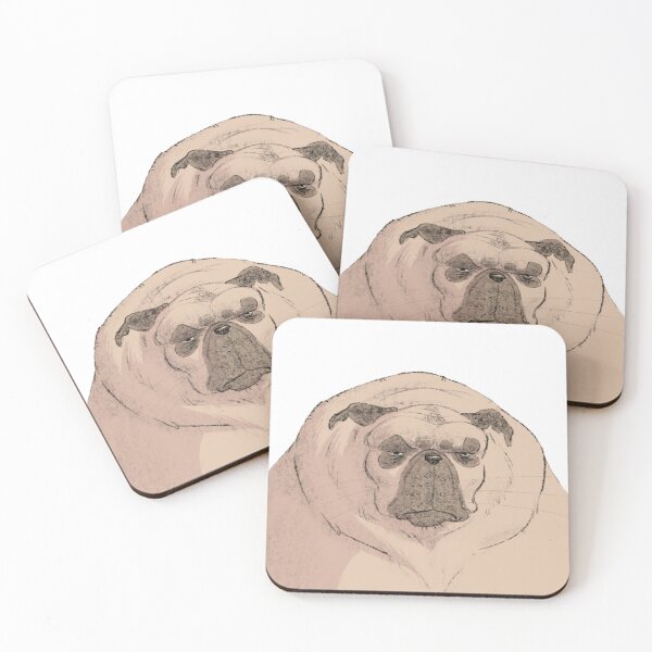 Item preview, Donut the Pug a little tired and hungry designed and sold by Callmemael.