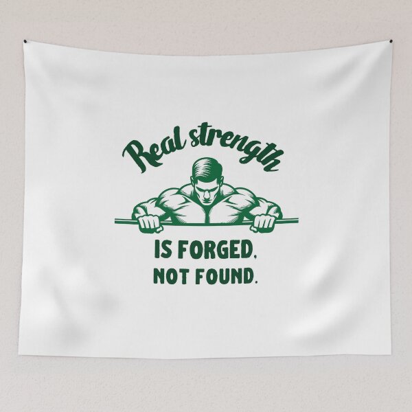 Item preview, Real strength is forged, not found. - green strong grip  designed and sold by Weknes.