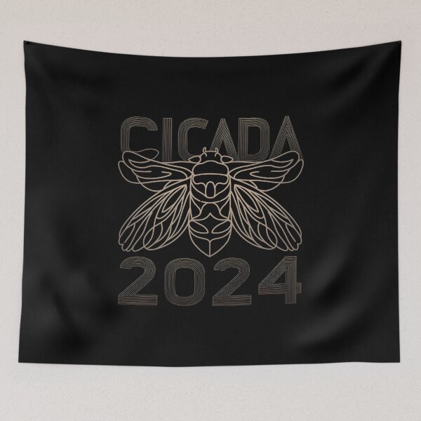Item preview, "Cicada 2024 Edition" Golden design, T-Shirt designed and sold by AI-volution.