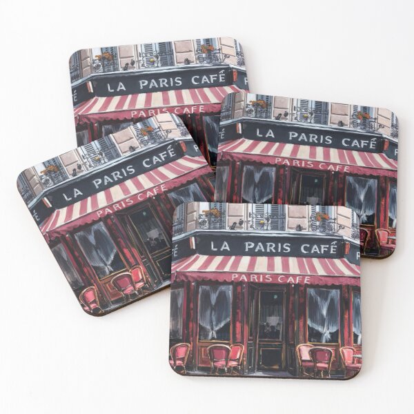 Item preview,  “La Paris Cafe”  | Watercolor Painting of a Charming Café de Paris. By Carraann designed and sold by CARRAANN.