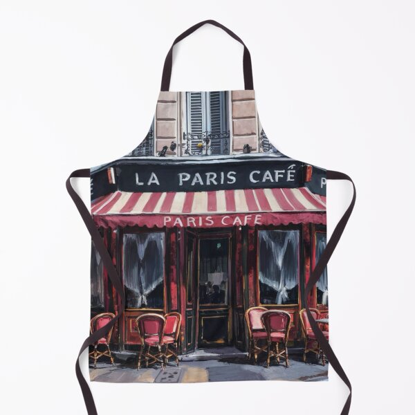 Item preview, “La Paris Cafe” | Watercolor Painting of a Charming Café de Paris. By Carraann designed and sold by CARRAANN.