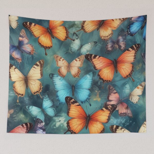 Item preview, Beautiful butterflies painting artwork print design  designed and sold by Anshu3813.