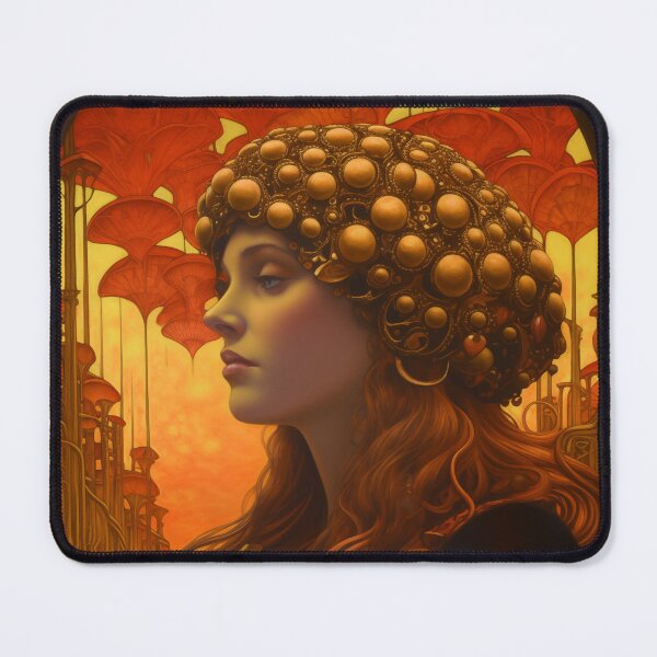 Item preview, Mushroom Queen, Soma Goddess Diety, Psychedelic, Magic Shrooms designed and sold by Art.Fusion.Studio.