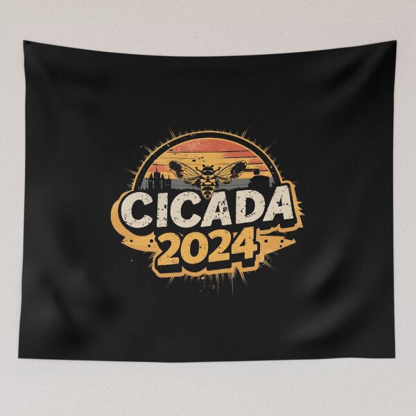 Item preview, "Cicada 2024"Awakening,Antique style,Tee designed and sold by AI-volution.