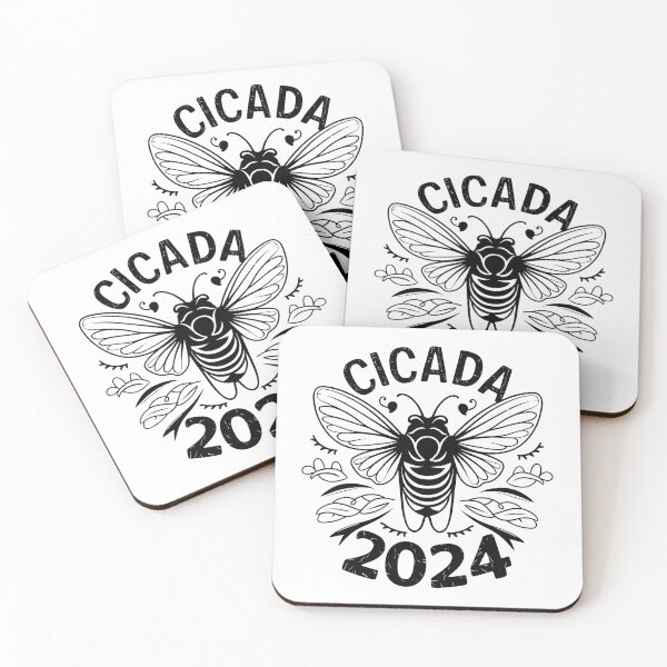 Item preview, "Cicada 2024" Phenomenon,Simple design, white color,T-Shirt designed and sold by AI-volution.