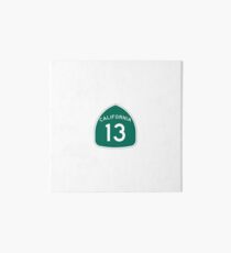 California State Route 13 Art Board Print