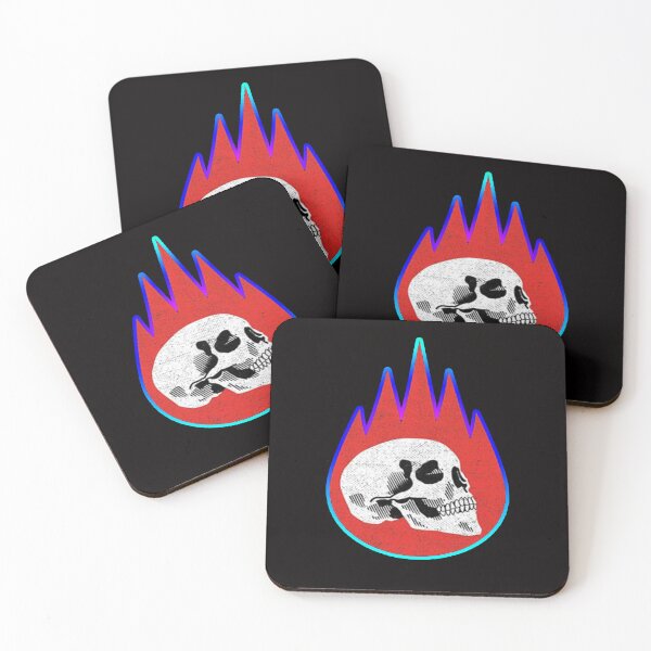 Item preview, burning skull designed and sold by Ratatatts.