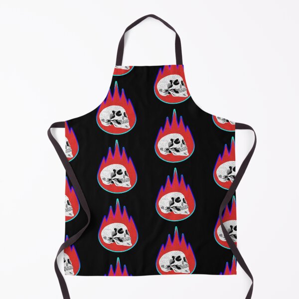 Item preview, burning skull designed and sold by Ratatatts.