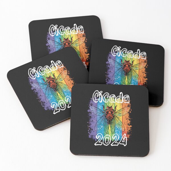 Item preview, "Cicada 2024" Phenomenon,Rainbow design, Tee designed and sold by AI-volution.