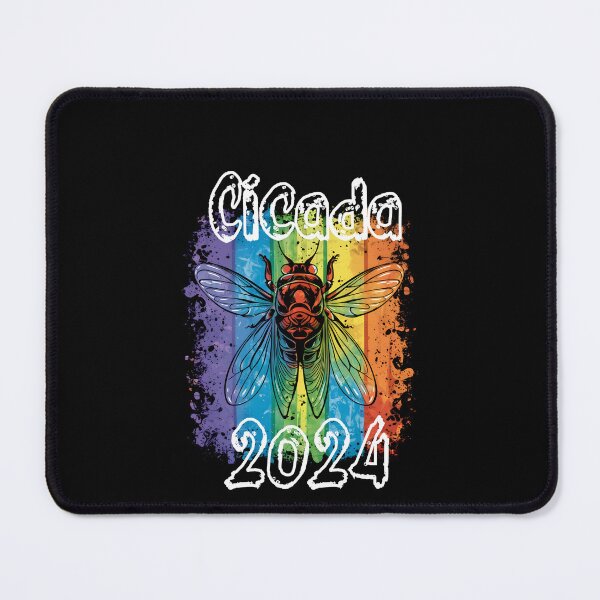 Item preview, "Cicada 2024" Phenomenon,Rainbow design, Tee designed and sold by AI-volution.