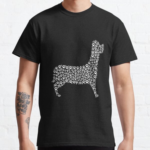 Vista previa del artículo con la obra «Love my Dog's Footprints 1 (White)», diseñado y vendido por mavicfe.