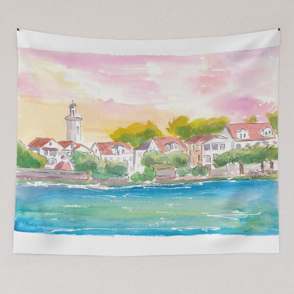 Item preview, Paramaribo Waterkant Surinam Sunset Scene designed and sold by artshop77.