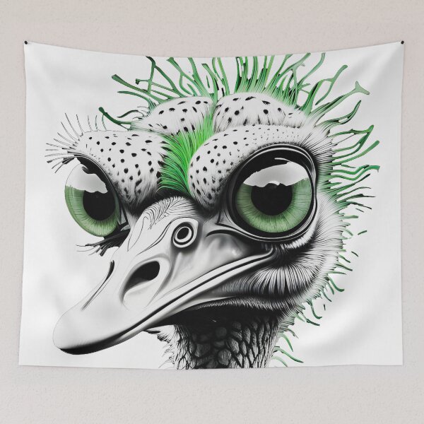 Item preview, Pop Art T-shirt, Pop Art poster, Pop Art, Emerald Gaze of the Emu 4 designed and sold by ramboe.