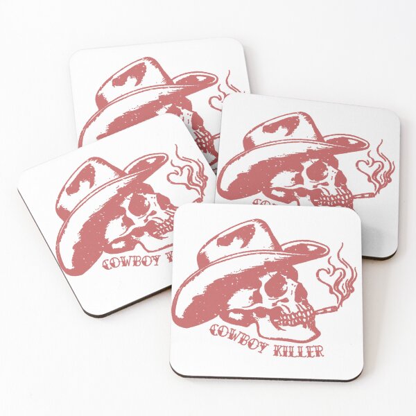 Item preview, Cowboy Killer Retro Western Skull designed and sold by TimBearsDesigns.