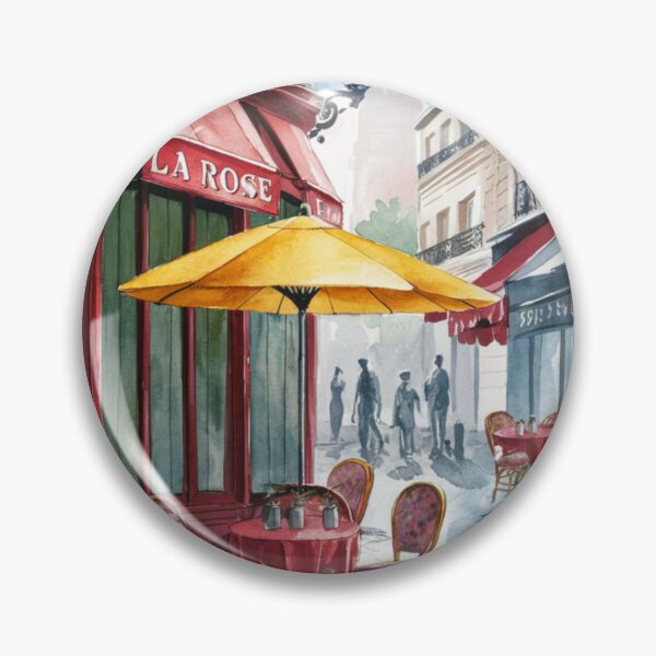 Item preview, Paris Cafe Watercolor Illustration … By Carraann designed and sold by CARRAANN.