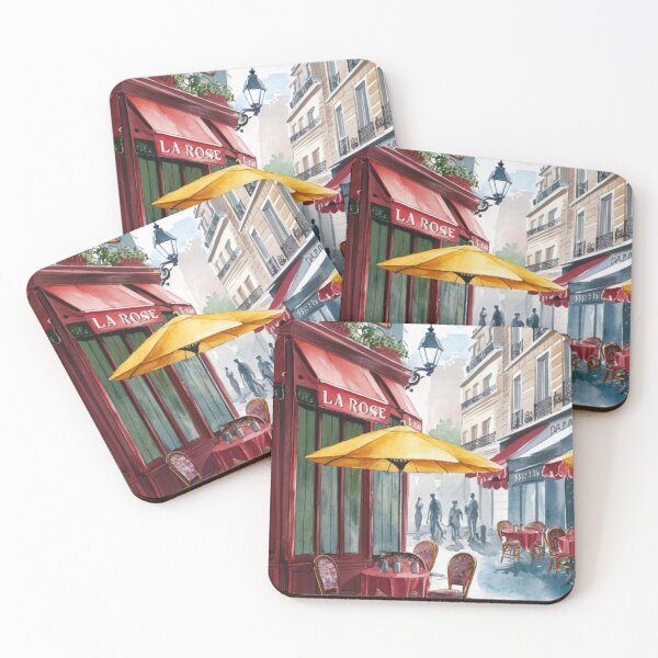 Item preview, Paris Cafe Watercolor Illustration … By Carraann designed and sold by CARRAANN.