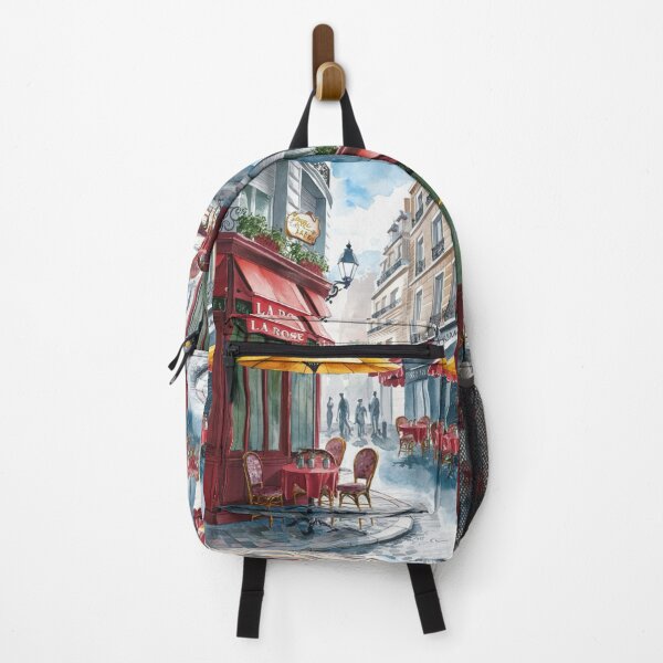 Item preview, Paris Cafe Watercolor Illustration … By Carraann designed and sold by CARRAANN.