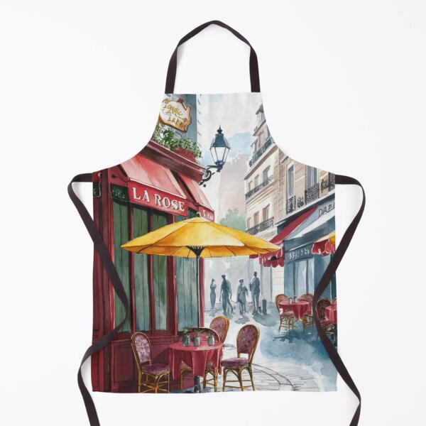 Item preview, Paris Cafe Watercolor Illustration … By Carraann designed and sold by CARRAANN.