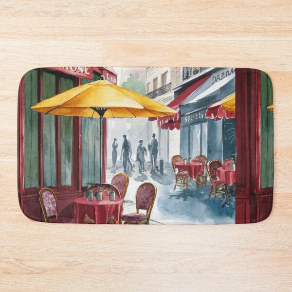 Item preview, Paris Cafe Watercolor Illustration … By Carraann designed and sold by CARRAANN.