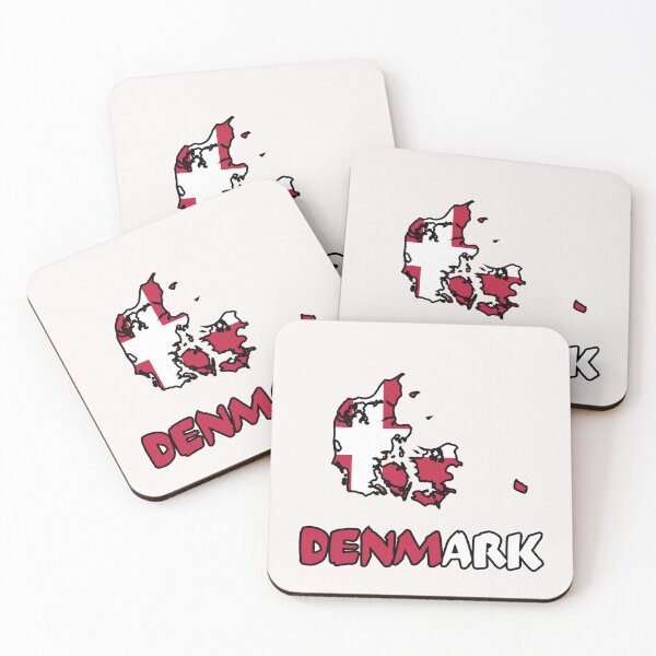 Item preview, Denmark Flag Map designed and sold by AnimalsDH305.