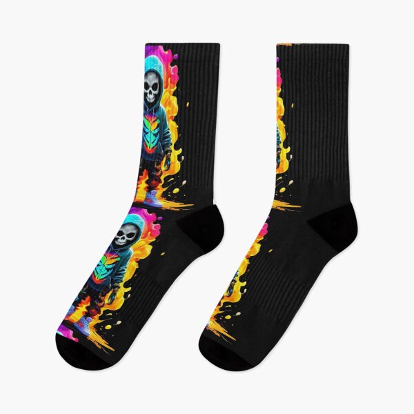 Item preview, Flowing rainbow colors and skeleton designed and sold by luna--design.