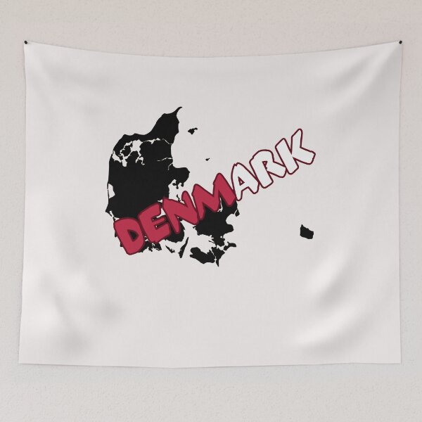 Item preview,  Denmark Flag Map designed and sold by AnimalsDH305.