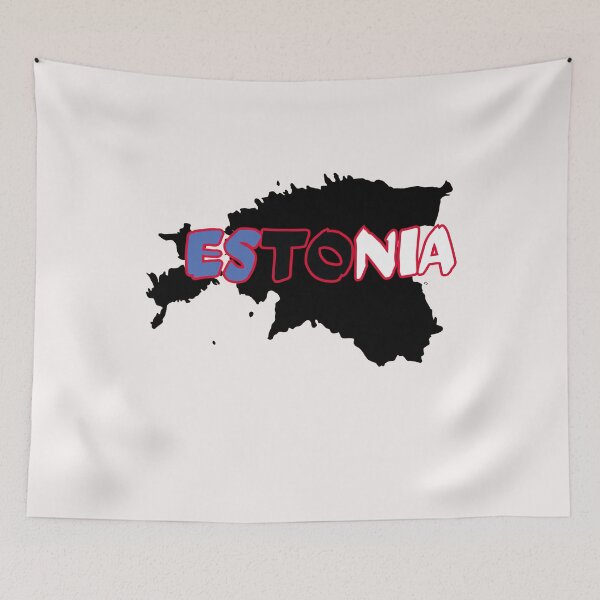 Item preview, Estonia Flag Map designed and sold by AnimalsDH305.