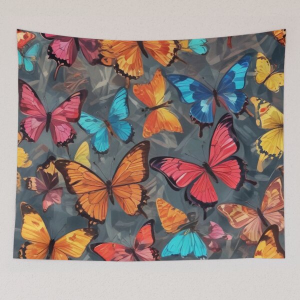 Item preview, Beautiful butterflies painting artwork print design  designed and sold by Anshu3813.
