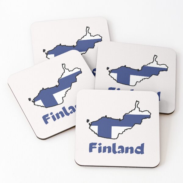 Item preview, Finland Flag Map designed and sold by AnimalsDH305.