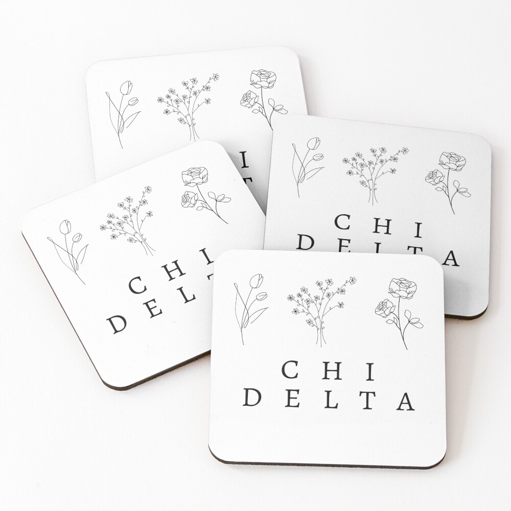 Item preview, Coasters (Set of 4) designed and sold by ChiDeltaMerch.