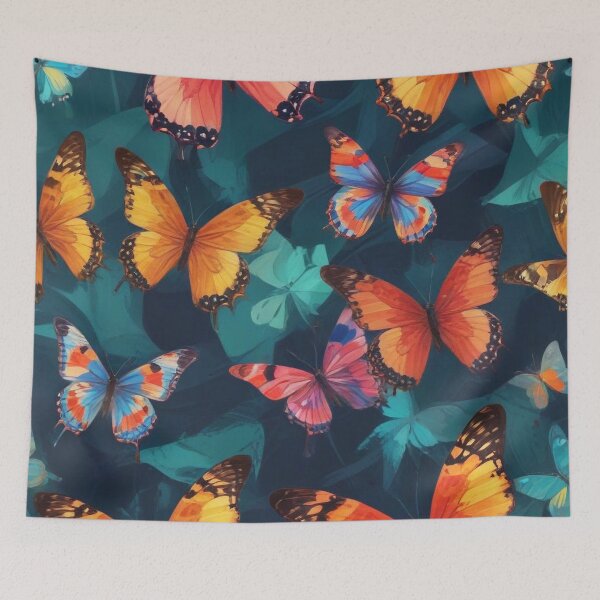Item preview, Beautiful butterflies painting artwork print design designed and sold by Anshu3813.