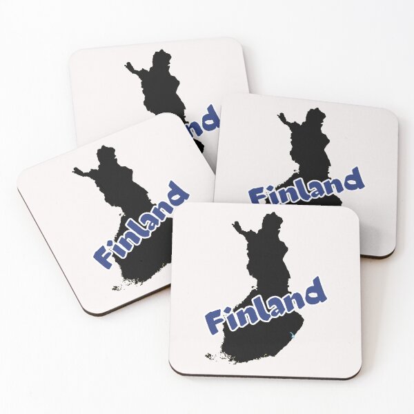 Item preview, Finland Flag Map designed and sold by AnimalsDH305.